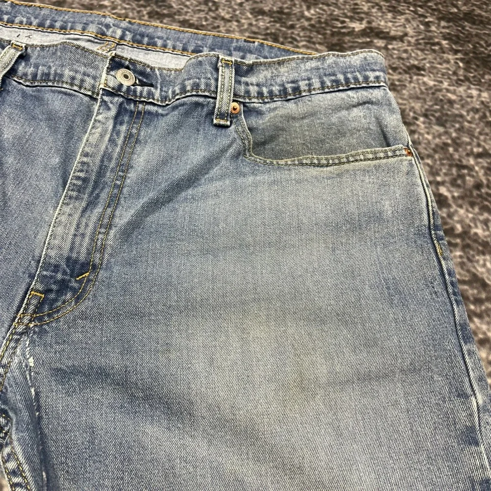 Levi's‎ 559 Jeans Relaxed Straight Mens 40x31 Blue Distressed Denim